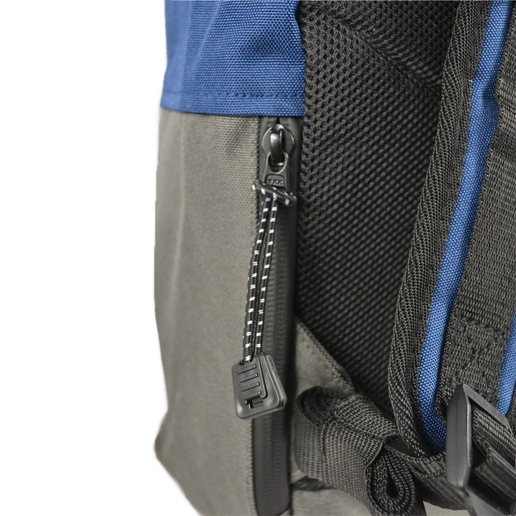 The HAZ Roll Top Backpack (Blue/Grey)