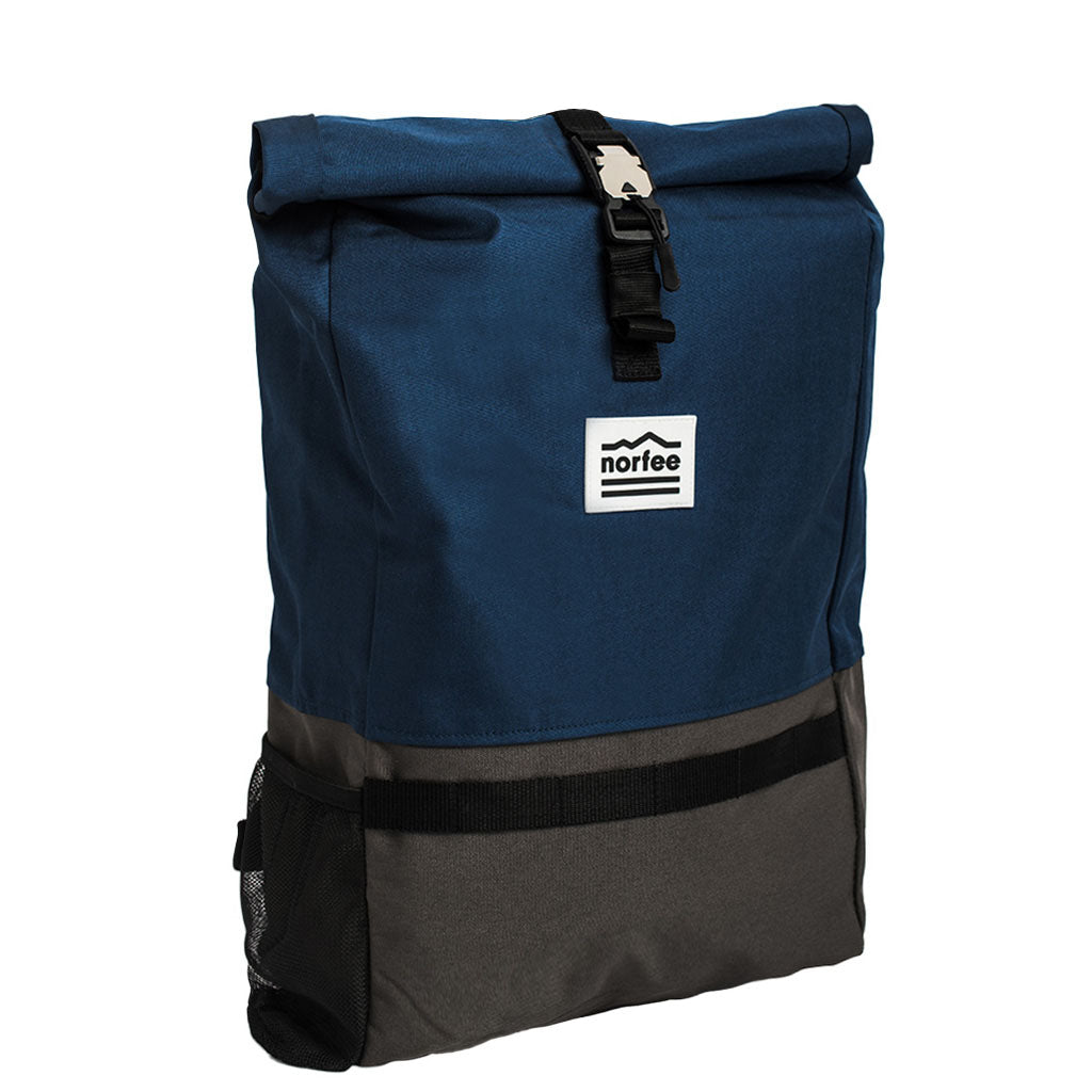The HAZ Roll Top Backpack (Blue/Grey)