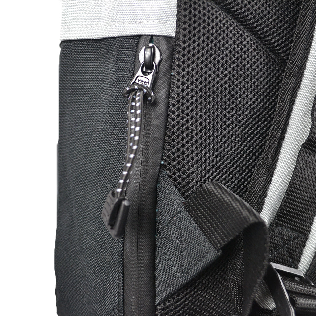 The HAZ Roll Top Backpack (Grey/Black)