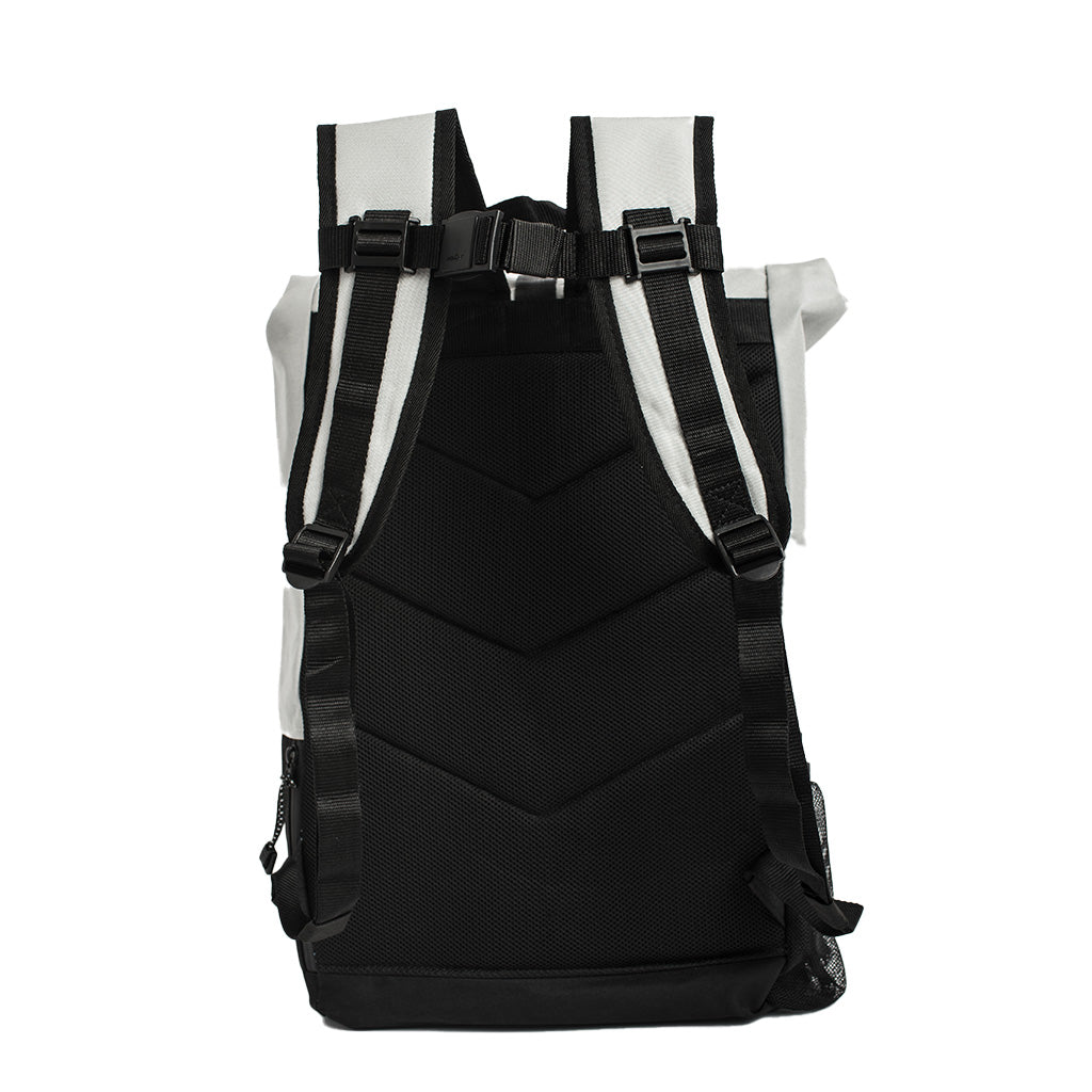 The HAZ Roll Top Backpack (Grey/Black)