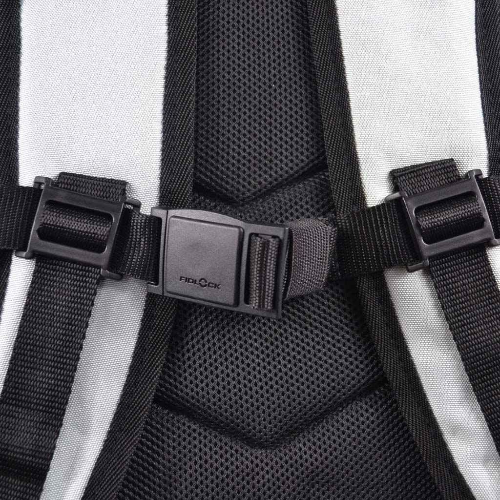 The HAZ Roll Top Backpack (Grey/Black)